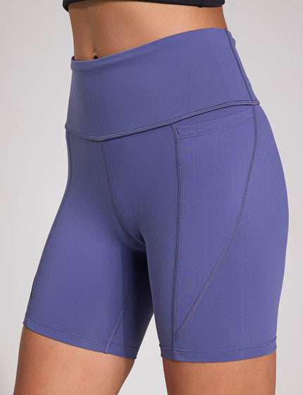 Reebok Lux High Waisted Biker Shorts 6" - Twilight Purpleimage1- The Sports Edit