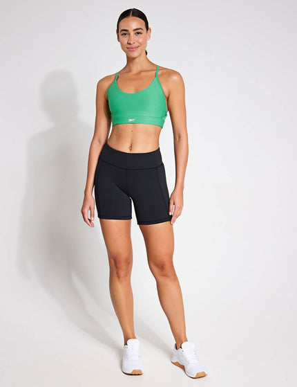 Reebok Lux Strappy Sports Bra - Sport Greenimage3- The Sports Edit