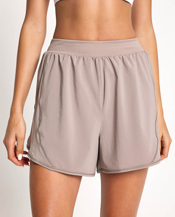 Lux Woven Short - Gritty Grey