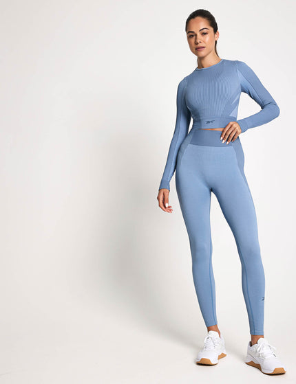 Reebok RBK-Lab Long-Sleeve Seamless Top - Upgrade Blueimages4- The Sports Edit