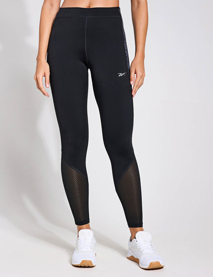 Reebok Running Printed Leggings - Night Blackimage3- The Sports Edit