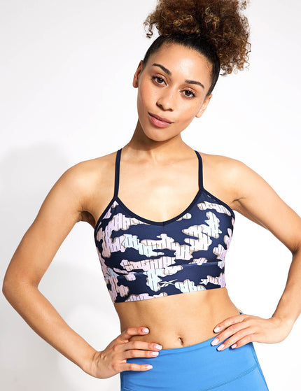 Reebok ID Train Camo Bra - Vector Navyimage1- The Sports Edit