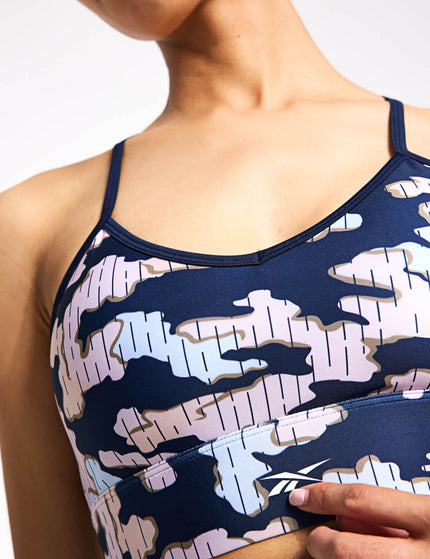 Reebok ID Train Camo Bra - Vector Navyimage3- The Sports Edit