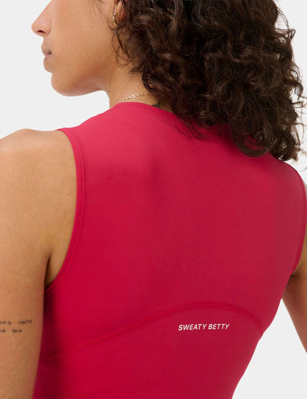 Sweaty Betty All Day Cropped Wrap Tank - Crimson Redimages4- The Sports Edit