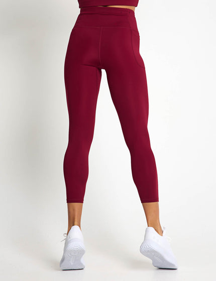 Under Armour Motion Ankle Leggings - Cardinal/Whiteimages2- The Sports Edit