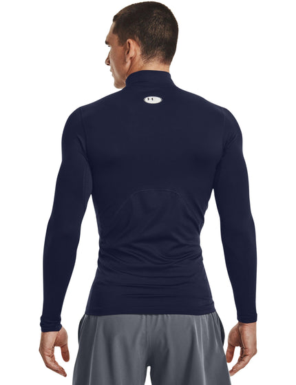 Under Armour ColdGear Armour Comp Mock - Midnight Navy/Whiteimage3- The Sports Edit