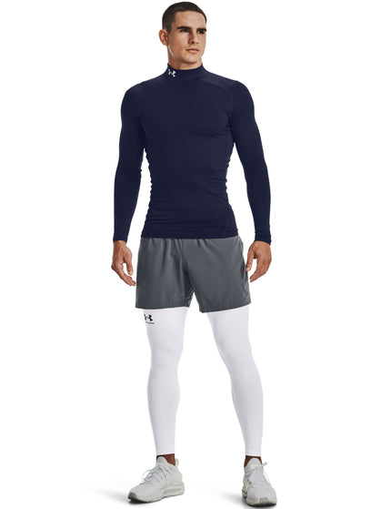 Under Armour ColdGear Armour Comp Mock - Midnight Navy/Whiteimage1- The Sports Edit
