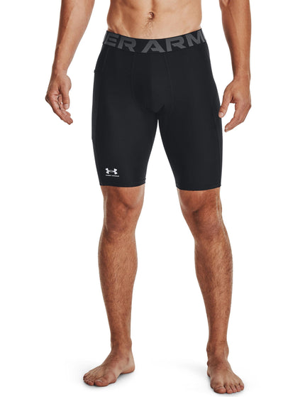 Under Armour HeatGear Armour Long Shorts - Black/Whiteimage1- The Sports Edit