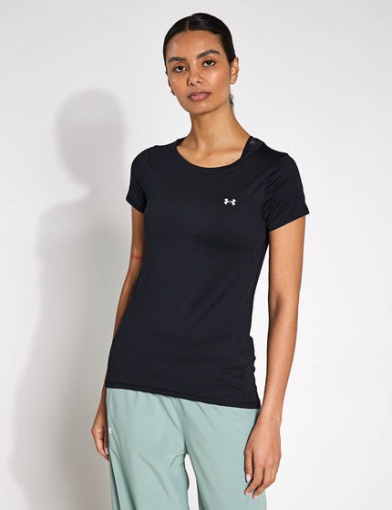 Under Armour HeatGear Armour Short Sleeve - Black/Whiteimage1- The Sports Edit