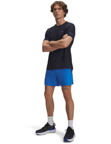 Under Armour Launch 5'' Shorts - Blue Atlantis/Washed Navy/Reflectiveimage2- The Sports Edit