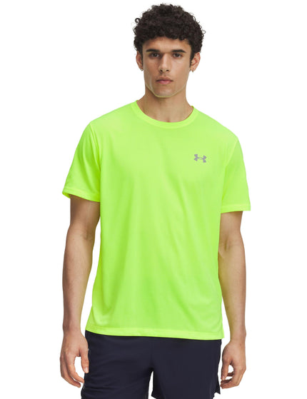 Under Armour Launch Shortsleeve - High Vis Yellow/Reflectiveimage1- The Sports Edit