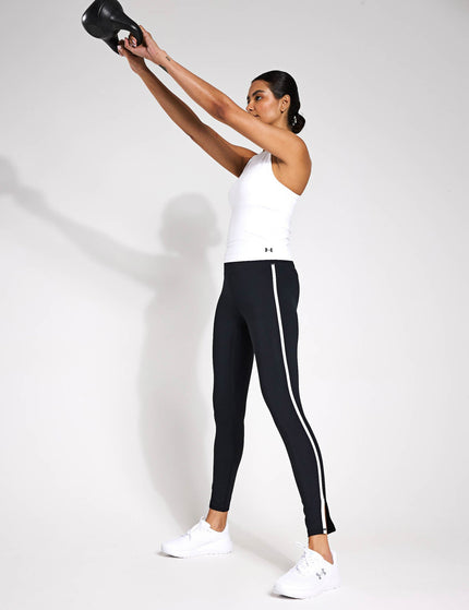 Under Armour Motion Piped Leggings - Black/Whiteimage4- The Sports Edit