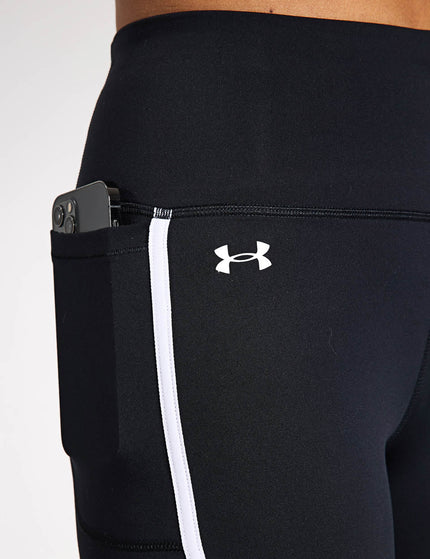 Under Armour Motion Piped Leggings - Black/Whiteimage3- The Sports Edit