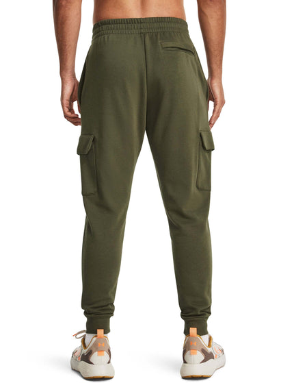 Under Armour Rival Fleece Cargo Jogger - Marine OD Green/Whiteimage2- The Sports Edit