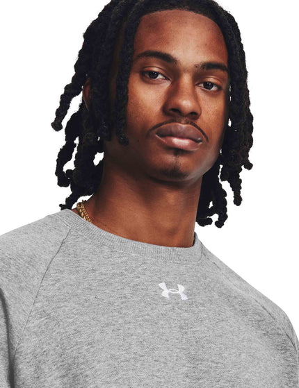 Under Armour Rival Fleece Crew - Castlerock/Light Heatherimage2- The Sports Edit