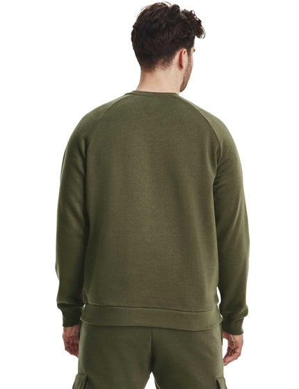 Under Armour Rival Fleece Crew - Marine OD Greenimage4- The Sports Edit