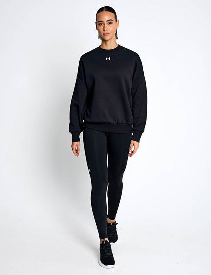 Under Armour Rival Fleece Oversized Crew - Black/Whiteimages4- The Sports Edit