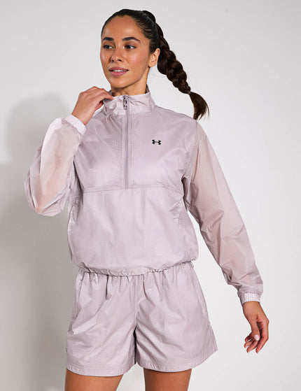 Under Armour Rival Woven 1/2 Zip Anorak - Grey Dawn/Blackimages1- The Sports Edit