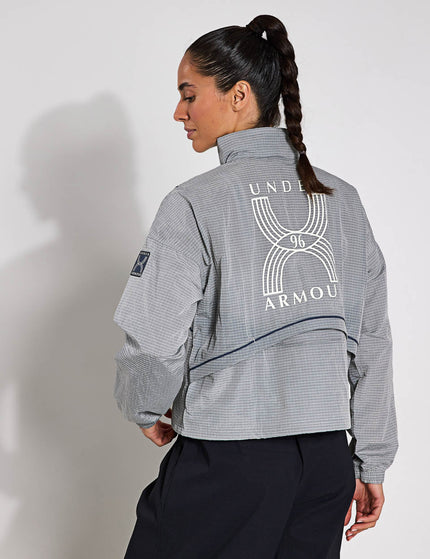 Under Armour Run 96 Jacket - White Quartz/Downpour Greyimage2- The Sports Edit