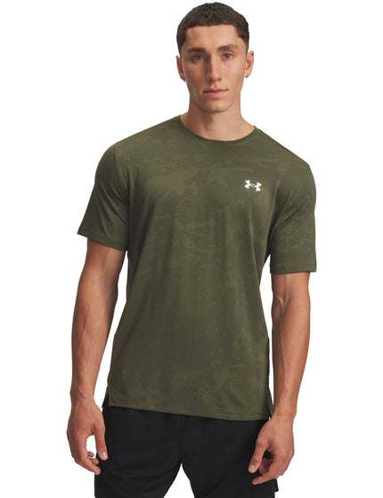 Under Armour Tech Vent Jacquard Short Sleeve - Marine OD Green/Whiteimage1- The Sports Edit