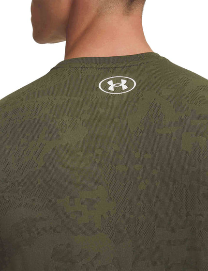 Under Armour Tech Vent Jacquard Short Sleeve - Marine OD Green/Whiteimage2- The Sports Edit