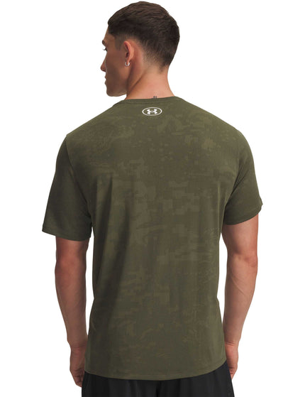 Under Armour Tech Vent Jacquard Short Sleeve - Marine OD Green/Whiteimage3- The Sports Edit