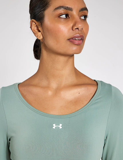 Under Armour Train Seamless Long Sleeve - Silica Green/Whiteimage3- The Sports Edit