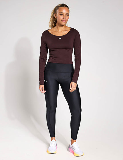 Under Armour Train Seamless Long Sleeve - Brown Obsidian/Whiteimage4- The Sports Edit