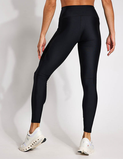 Under Armour UA Tech Branded Leggings - Black/Mod Greyimage2- The Sports Edit