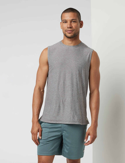 Vuori Strato Muscle Tee - Heather Greyimage1- The Sports Edit