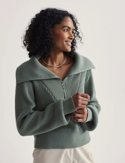 Varley Mentone Half-Zip Knit Pullover - Lily Padimage1- The Sports Edit