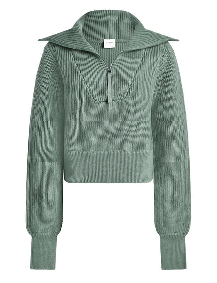 Varley Mentone Half-Zip Knit Pullover - Lily Padimage4- The Sports Edit