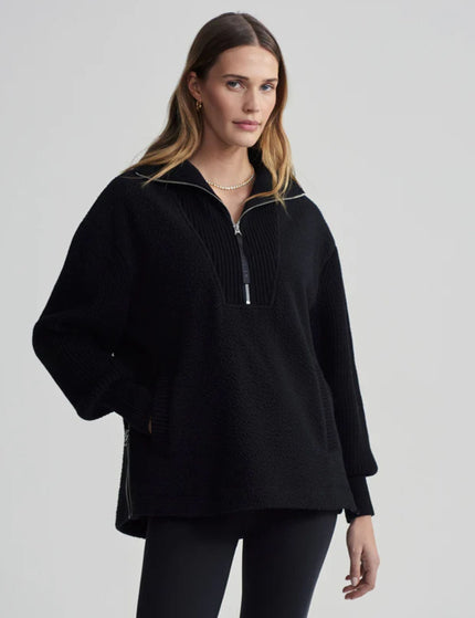 Varley Theresa Half-Zip Fleece - Blackimage1- The Sports Edit