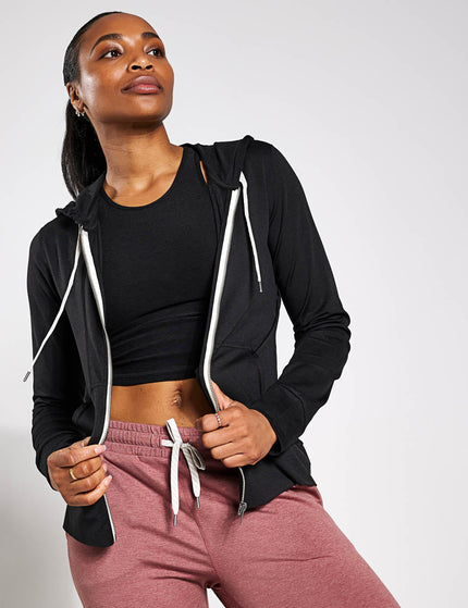 Vuori Halo Performance Hoodie 2.0 - Black Heatherimage3- The Sports Edit