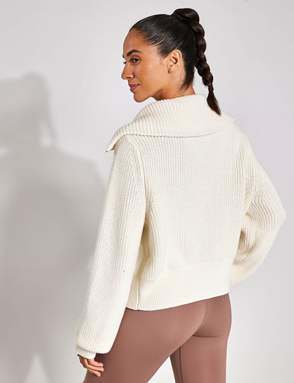 Varley Mentone Half-Zip Knit Pullover - Egretimages2- The Sports Edit