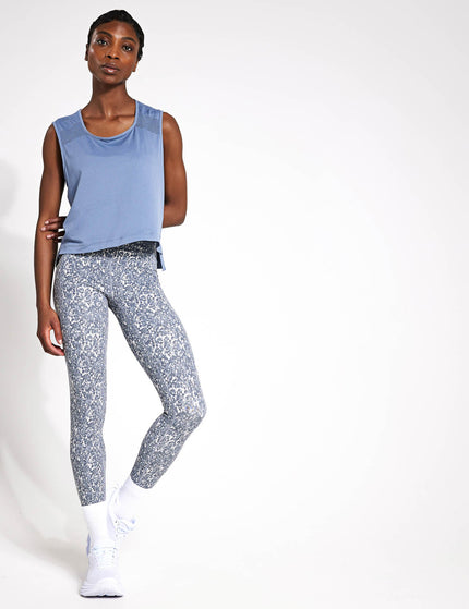 Varley Move Pocket Legging High 25" - Watercolour Stone Blue Floralimage4- The Sports Edit