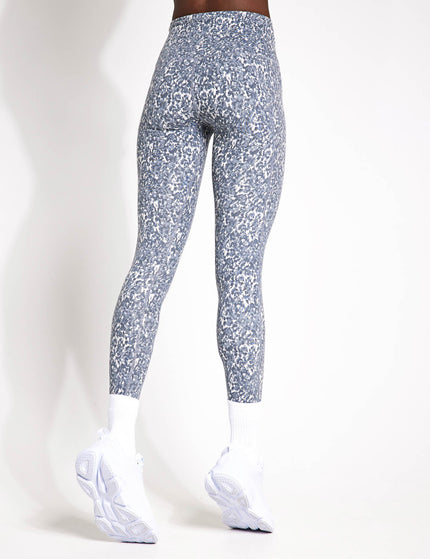 Varley Move Pocket Legging High 25" - Watercolour Stone Blue Floralimage2- The Sports Edit