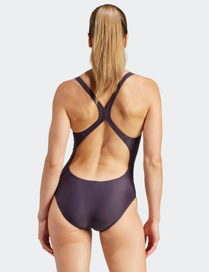 adidas 3 Bar Logo Swimsuit - Aurora Black/Preloved Figimages3- The Sports Edit