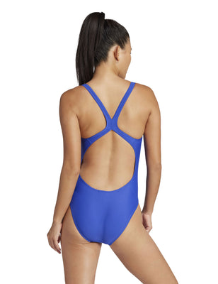 3 Bar Logo Swimsuit - Semi Lucid Blue/White