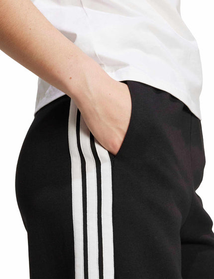 adidas 3-Stripes Fleece Wide Pant - Blackimage3- The Sports Edit