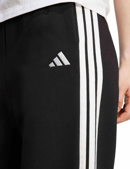 adidas 3-Stripes Fleece Wide Pant - Blackimage4- The Sports Edit