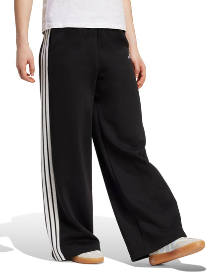 adidas 3-Stripes Fleece Wide Pant - Blackimage5- The Sports Edit