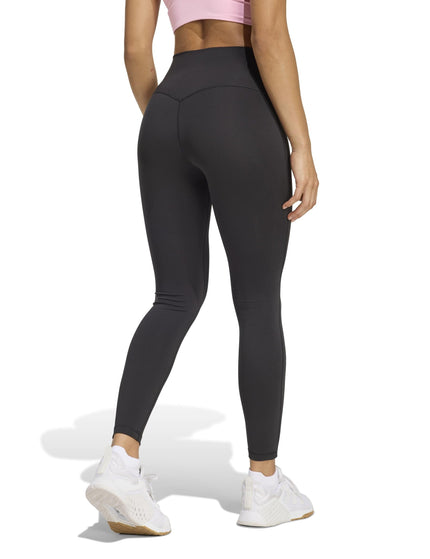 adidas 3 Stripes Studio All Me 7/8 X-Over Leggings - Blackimages2- The Sports Edit