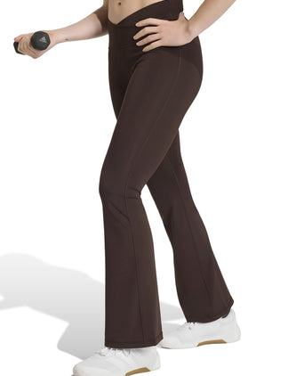 3 Stripes Studio All Me Flare X-Over Leggings - Aurora Coffee