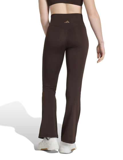 adidas 3 Stripes Studio All Me Flare X-Over Leggings - Aurora Coffeeimages2- The Sports Edit