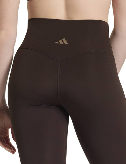 adidas 3 Stripes Studio All Me Flare X-Over Leggings - Aurora Coffeeimages4- The Sports Edit