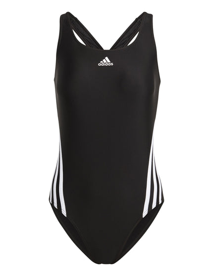 adidas 3-Stripes Swimsuit - Black/Whiteimage6- The Sports Edit