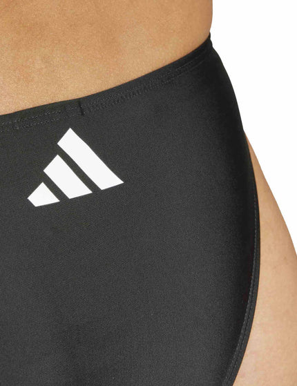 adidas 3-Stripes V-Back Bikini - Black/Whiteimage4- The Sports Edit