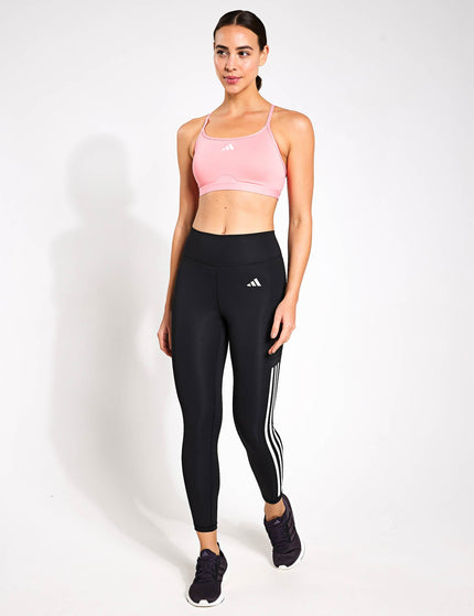 adidas Aeroreact Training 3-Stripes Bra - Semi Pink Sparkimage4- The Sports Edit