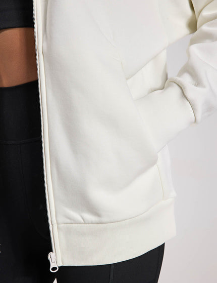 adidas ALL SZN Fleece Full-Zip Hoodie - Off Whiteimage5- The Sports Edit